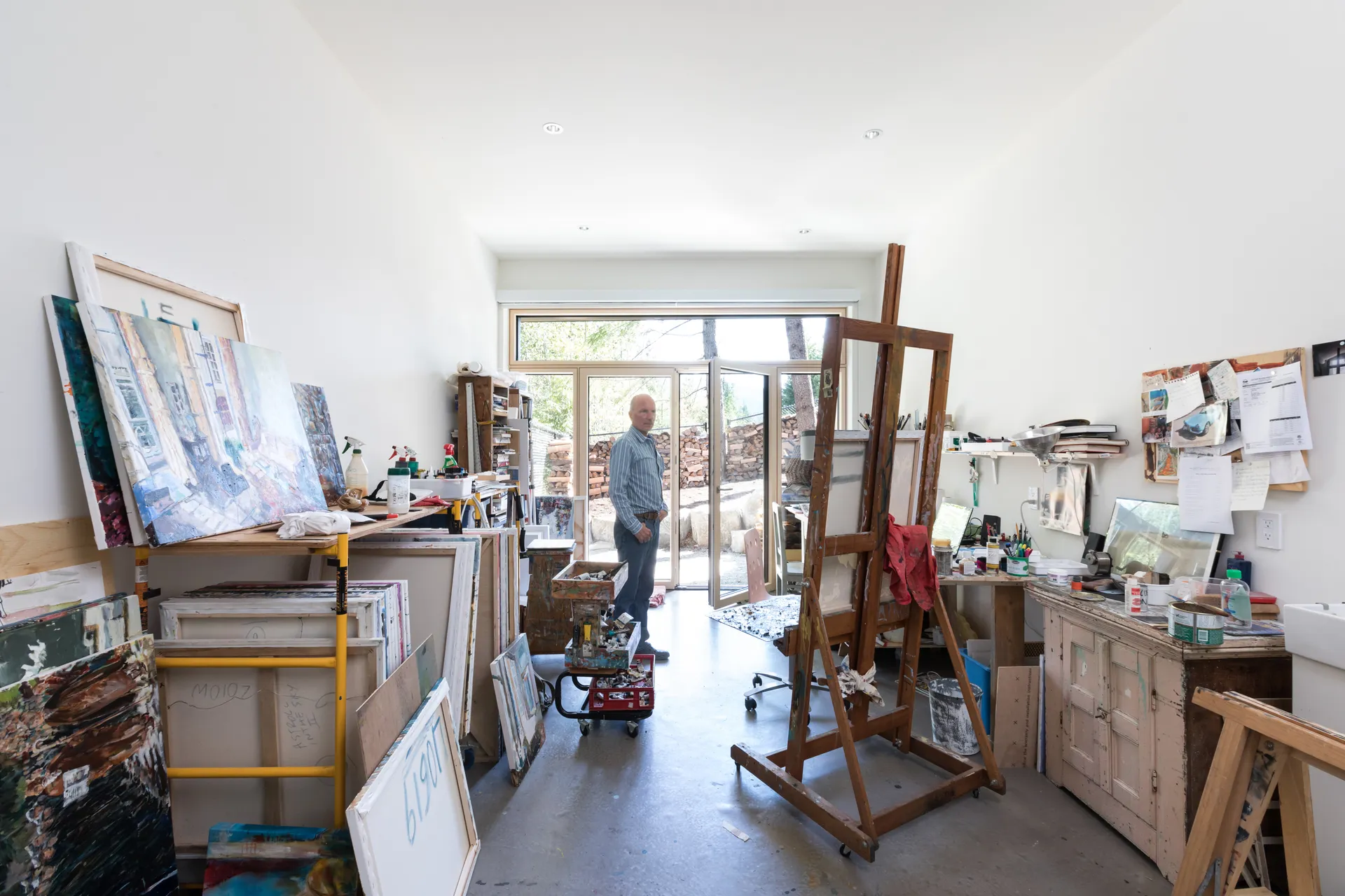 Art studio interior