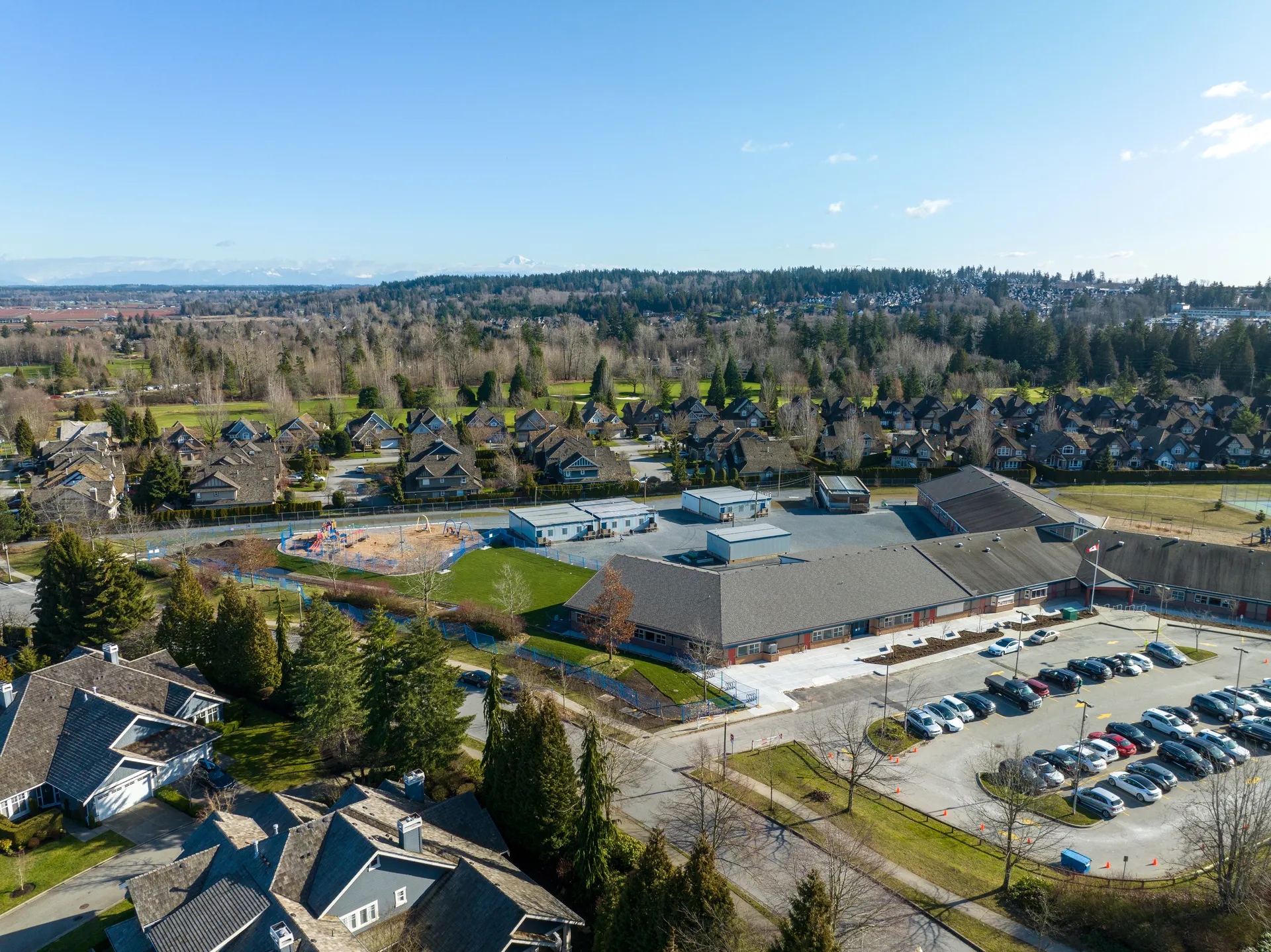 School exterior aerial